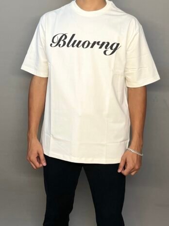 WHITE BLUORNG T-SHIRT