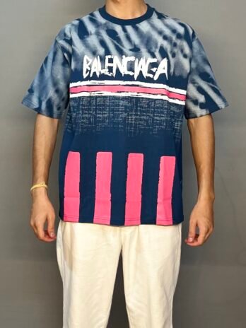 BLUE BALENCIAGA T-SHIRT