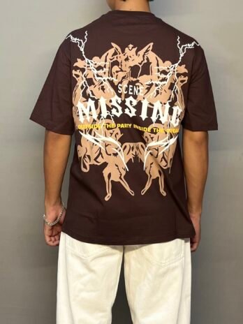 BROWN SCENE T-SHIRT