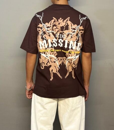 BROWN SCENE T-SHIRT