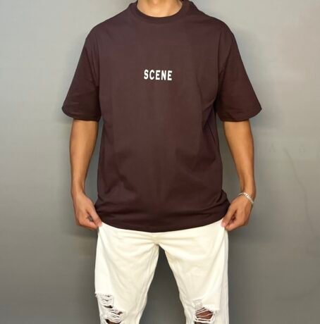 BROWN SCENE T-SHIRT - Image 2