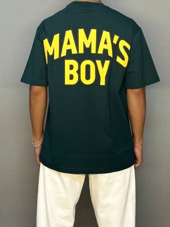 GREEN MAMA’S BOY T-SHIRT