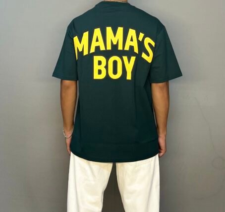 GREEN MAMA'S BOY T-SHIRT - Image 2